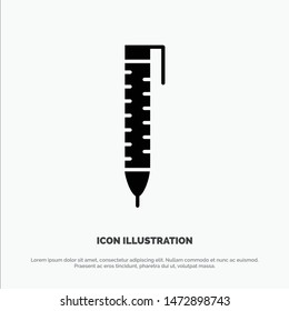 Pen, Pencil, Design solid Glyph Icon vector