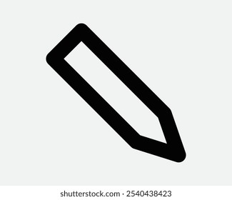 Pen Pencil Edit Editor Editing Write Draw Drawing Tool Office Stationery School Equipment Education Signature Black White Vector Sign Icon Shape Outline