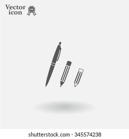 Pen and Pencil flat icon