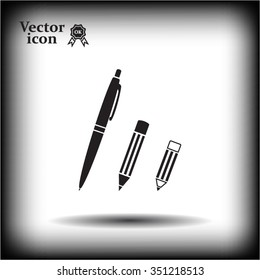 Pen and Pencil flat icon