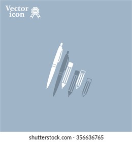 Pen and Pencil flat icon