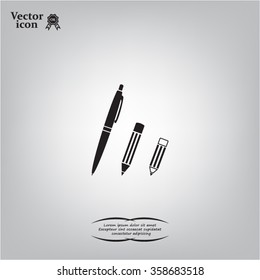 Pen and Pencil flat icon