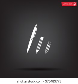 Pen and Pencil flat icon