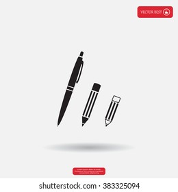 Pen and Pencil flat icon
