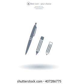 Pen and Pencil flat icon