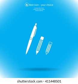 Pen and Pencil flat icon