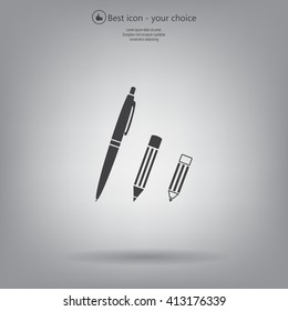 Pen and Pencil flat icon