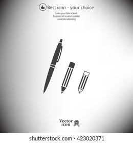 Pen and Pencil flat icon