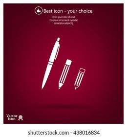 Pen and Pencil flat icon