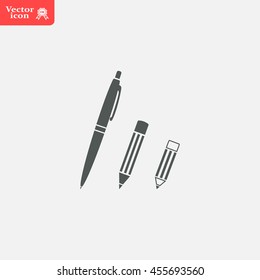 Pen and Pencil flat icon