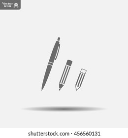 Pen and Pencil flat icon