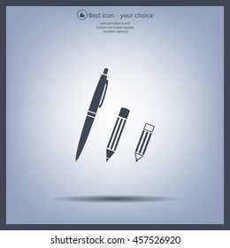 Pen and Pencil flat icon