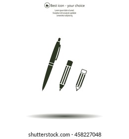 Pen and Pencil flat icon