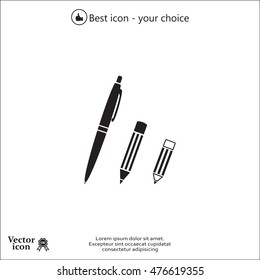 Pen and Pencil flat icon