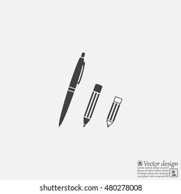 Pen and Pencil flat icon