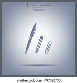 Pen and Pencil flat icon