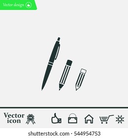 Pen and Pencil flat icon