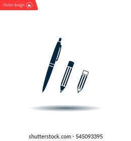 Pen and Pencil flat icon