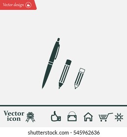 Pen and Pencil flat icon