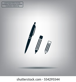 Pen and Pencil flat icon