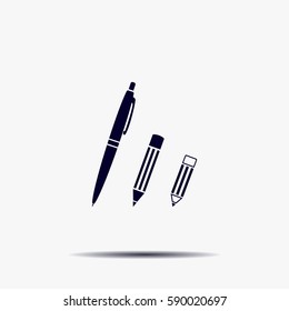 Pen and Pencil flat icon