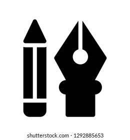 pen pencil glyphs icon