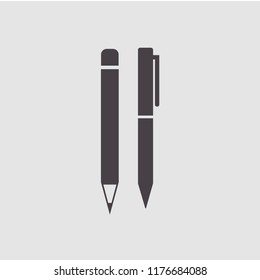 pen and pencil icon illustration vector