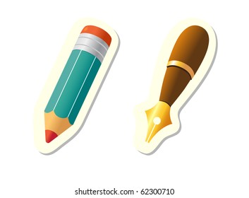 Pen and Pencil Icons