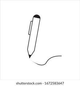 pen or pencil icons in paper