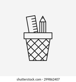 pen pencil line icon