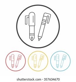 pen pencil line icon