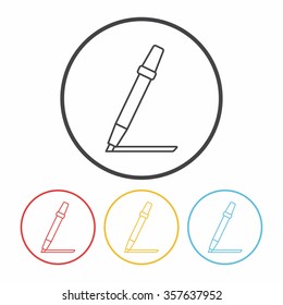 pen pencil line icon