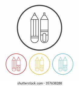 pen pencil line icon