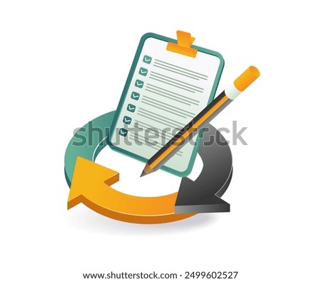 A pen and pencil resting on a checklist
