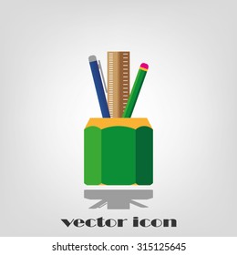 pen, pencil, ruler