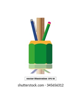 Pen Pencil Ruler Icon