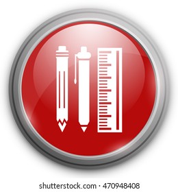 pen pencil ruler icon