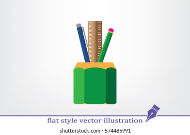 Pen Pencil Ruler Icon