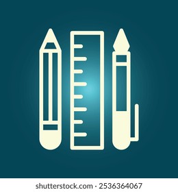 Pen and pencil trendy artwork glorious abstract vector illustration colorful useful design.eps