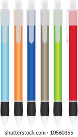 Pen, pencil, vector, color