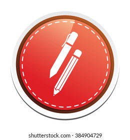 pen and pencil write icon