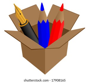 Pen and pencils icon from `Website & Internet icons` series