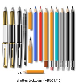 pen and pencils set