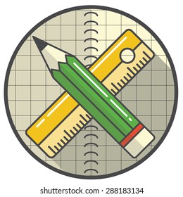 pen and ruler icon