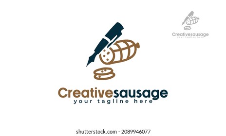 Logo-Design des Pens. Vektorgrafik