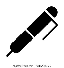 Ilustración del logotipo de lápiz, icono plano escolar. Juego de iconos escolares. Adecuado Para Diseño Web, Logotipo, Aplicación.