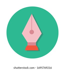 diseño de ilustración vectorial de estilo de relleno y línea de suministro de punto de escuela