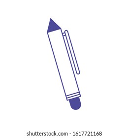 pen school supply isolated icon vector illustration design