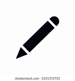 Vector de signo de icono de herramienta de escuela de pluma