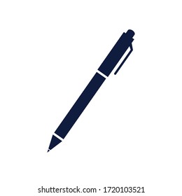Pen sign icon vector illustration isolated on white.